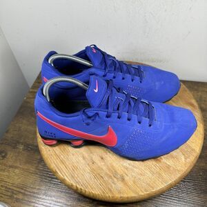 Nike Shox NZ Shoes Mens Size 11 Blue Red 317547-402 Running Athletic Sneakers
